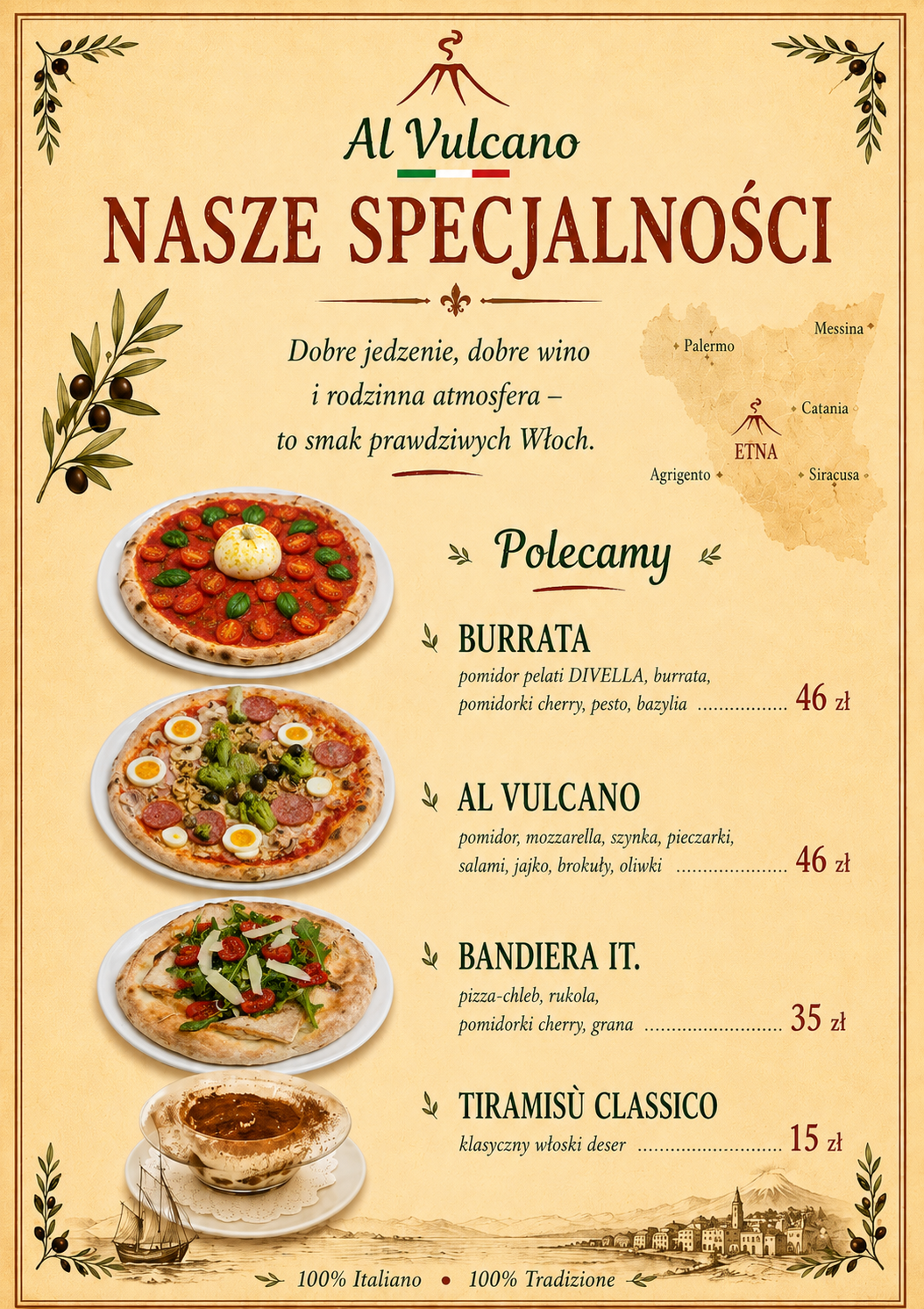 Karta menu Al Vulcano — strona 7