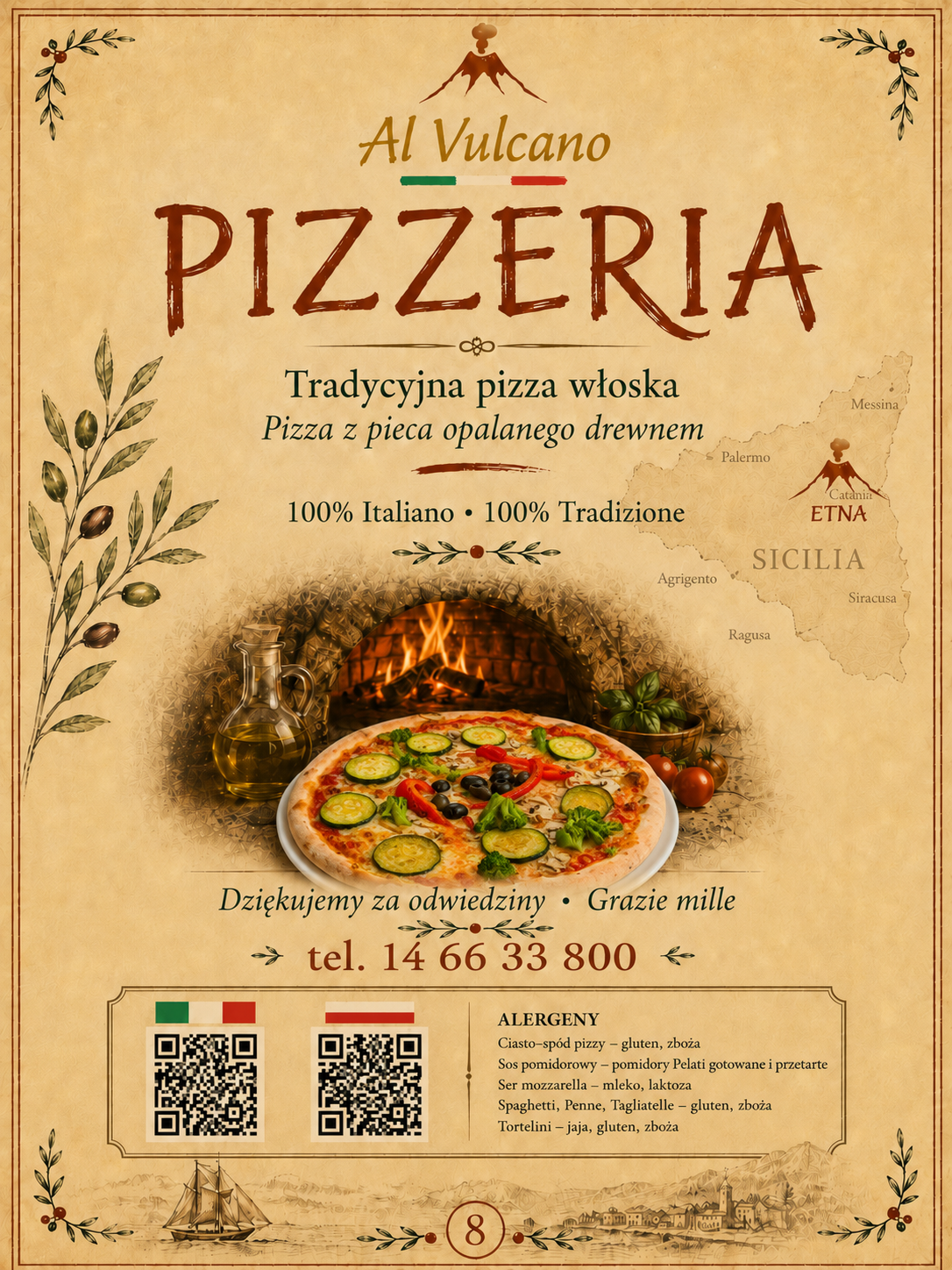Karta menu Al Vulcano — strona 8